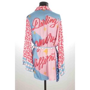 Me369 Graphic Statement Kimono Duster – "Darling You're Different" Size Small